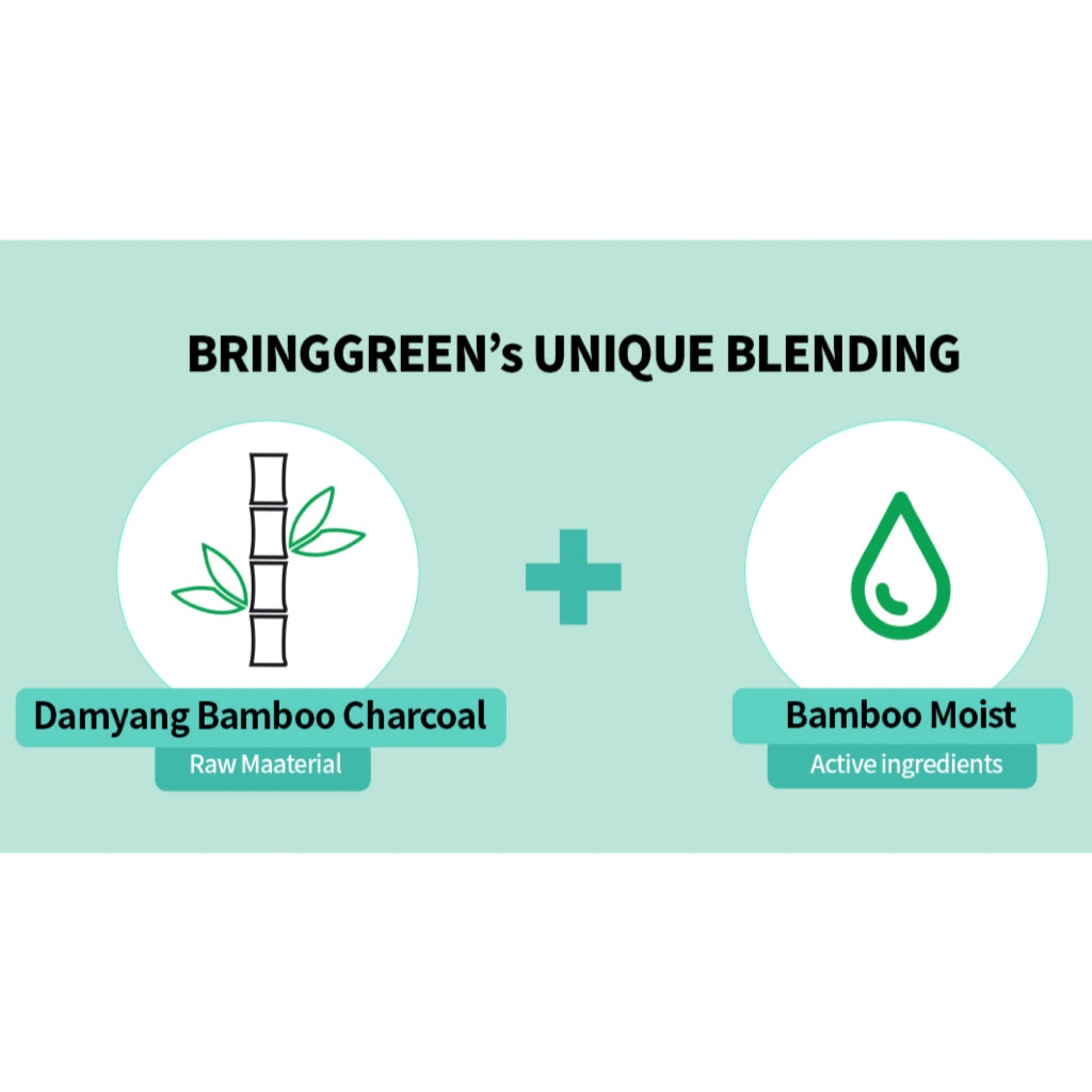 BRING GREEN Bamboo Charcoal Fresh Mask & COLORGRAM Fruity Glass Tint Bundle