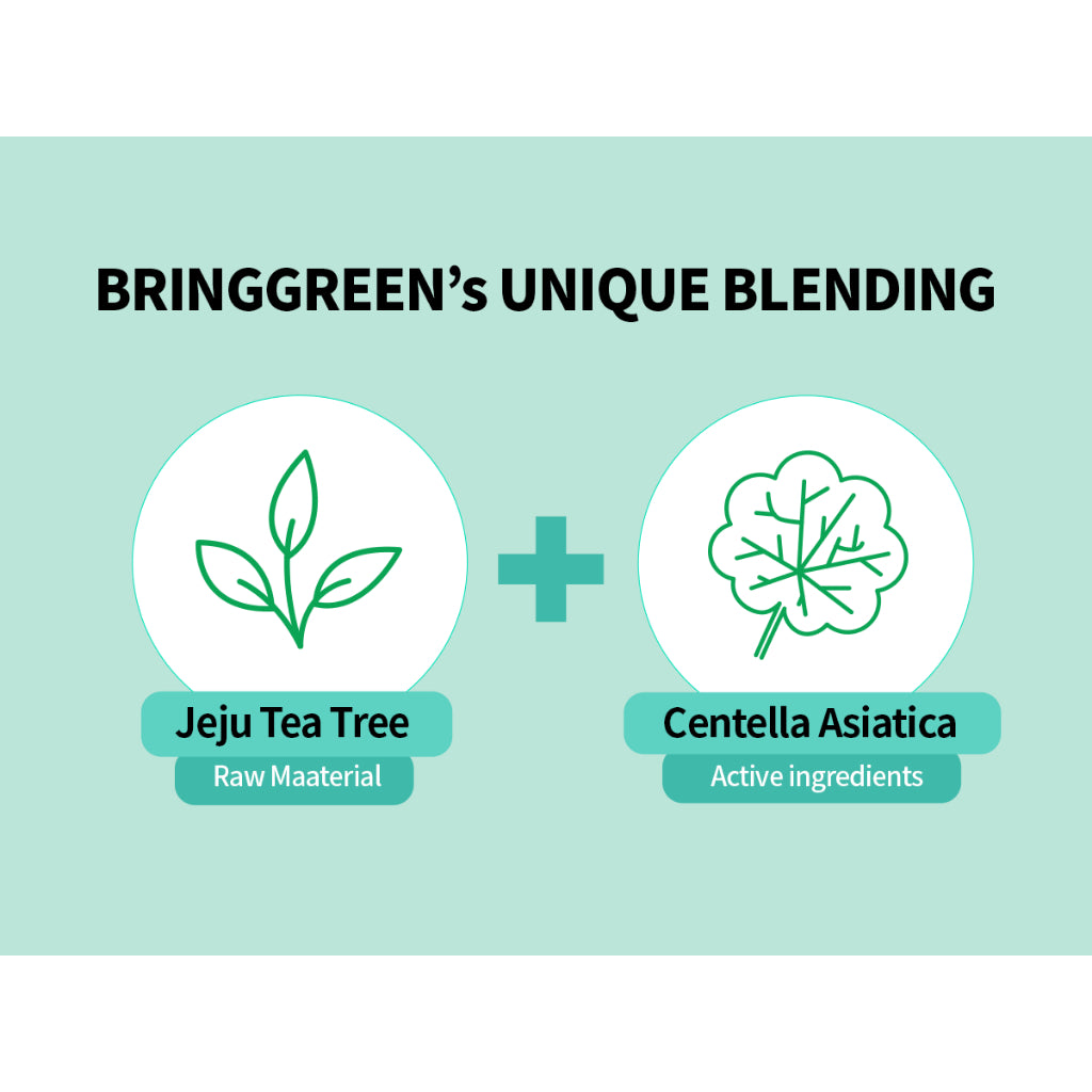 BRING GREEN Tea Tree Cica Fresh Mask & COLORGRAM Fruity Glass Tint Bundle