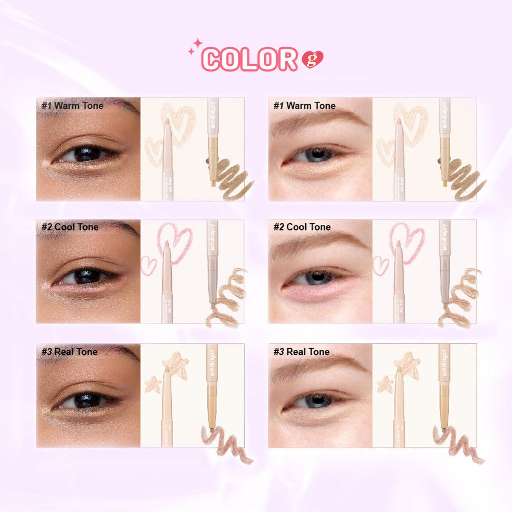 COLORGRAM All-in-One Aegyo-sal Maker | 2-in-1 Pen Highlighter & Shadow