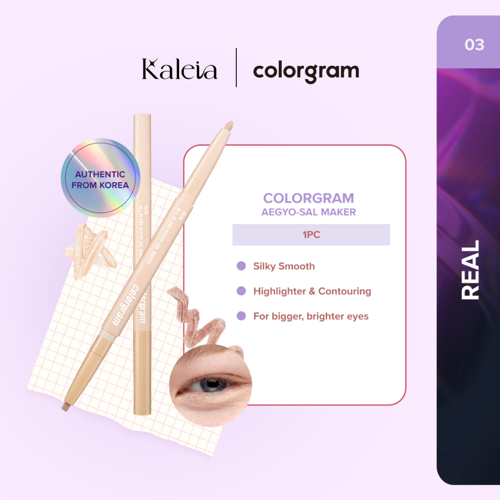 COLORGRAM All-in-One Aegyo-sal Maker | 2-in-1 Pen Highlighter & Shadow
