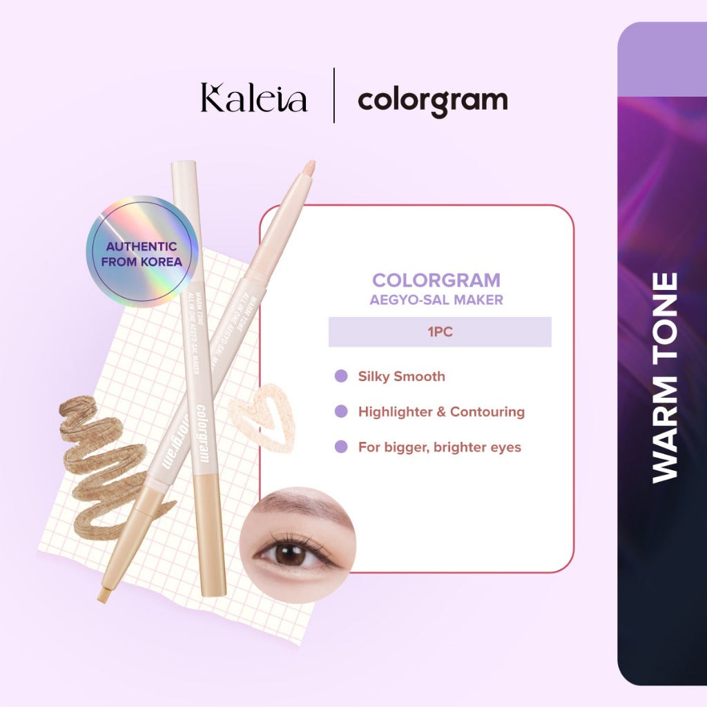 COLORGRAM All-in-One Aegyo-sal Maker | 2-in-1 Pen Highlighter & Shadow