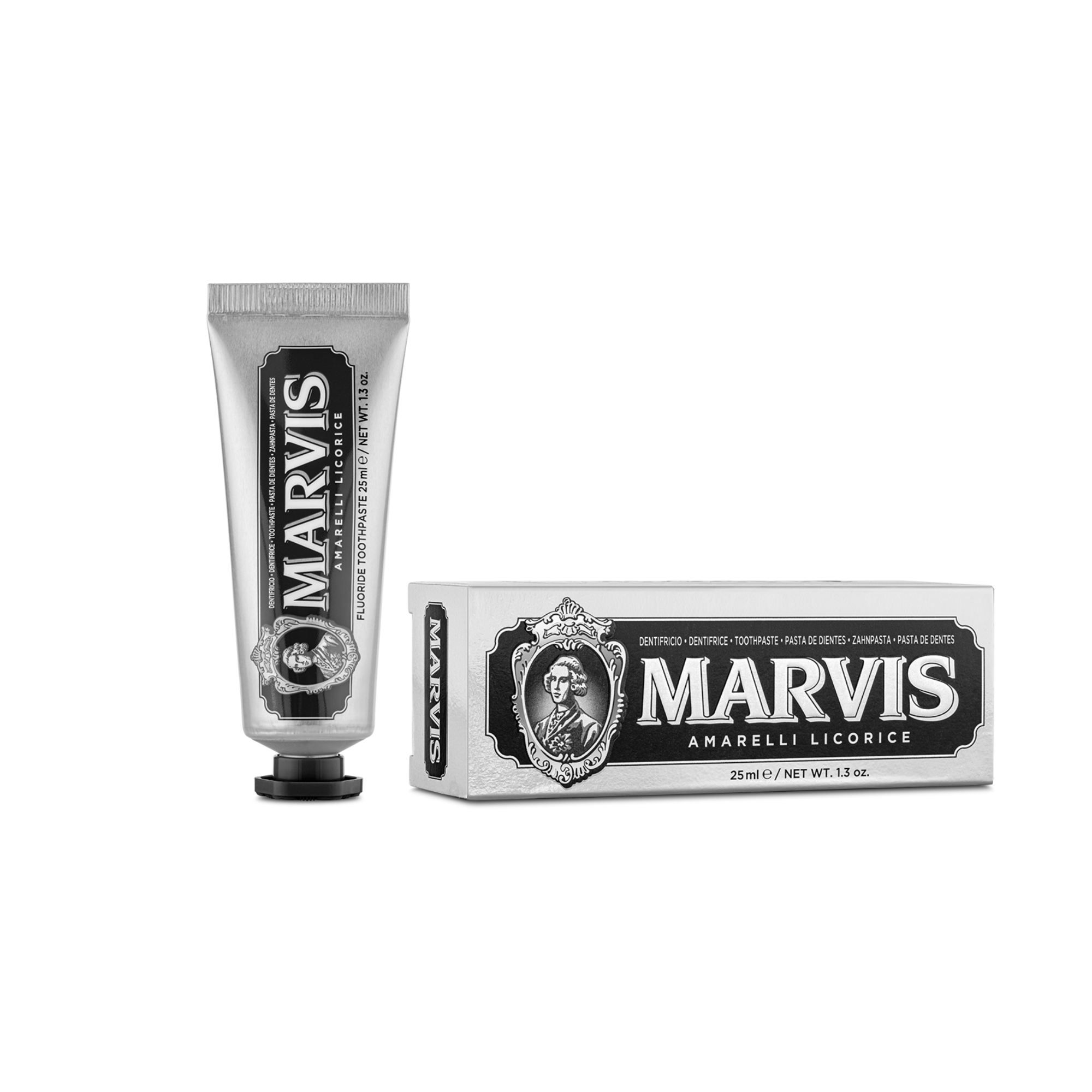 Marvis Amarelli Licorice Fluoride Toothpaste 25mL