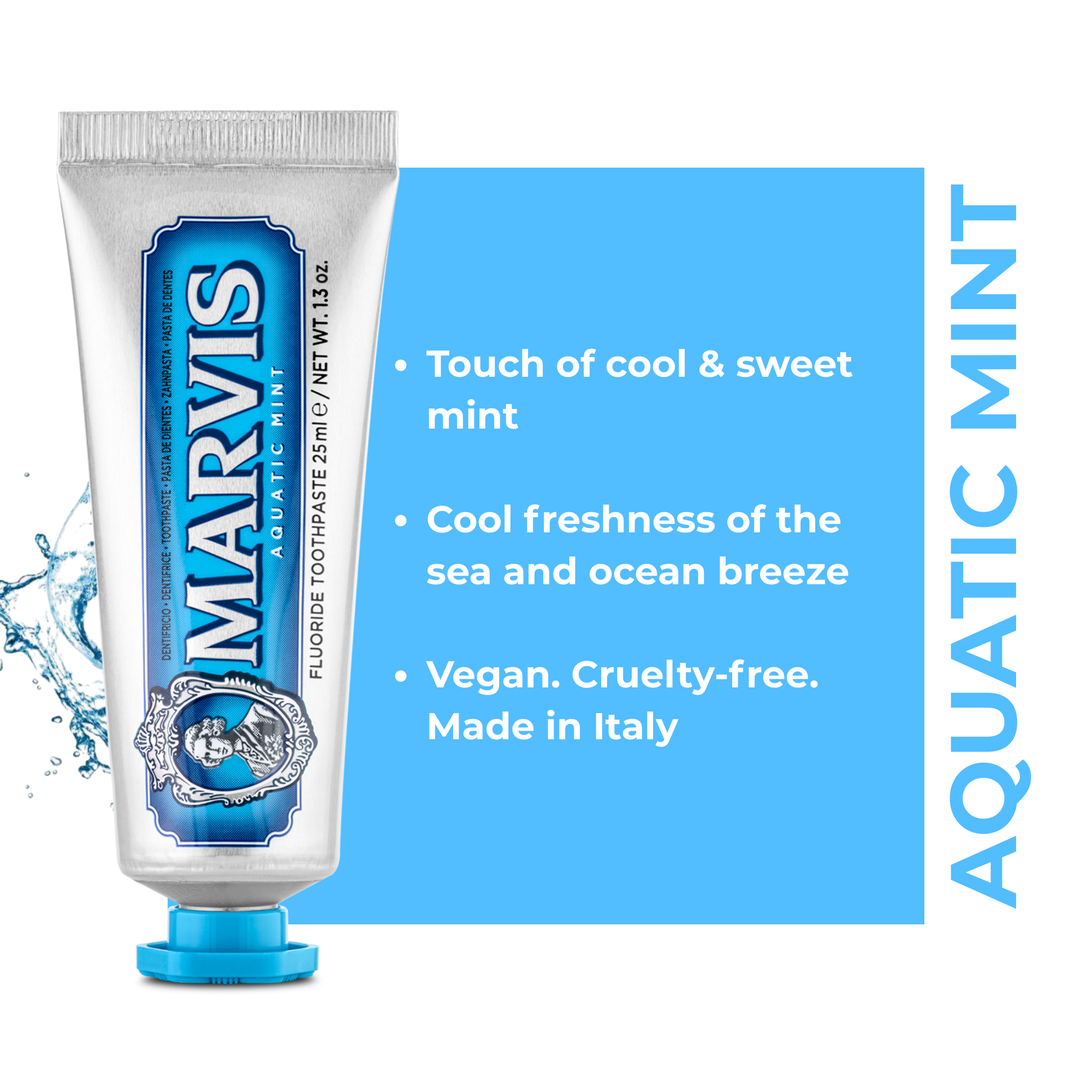 Marvis Aquatic Mint Fluoride Toothpaste 25mL