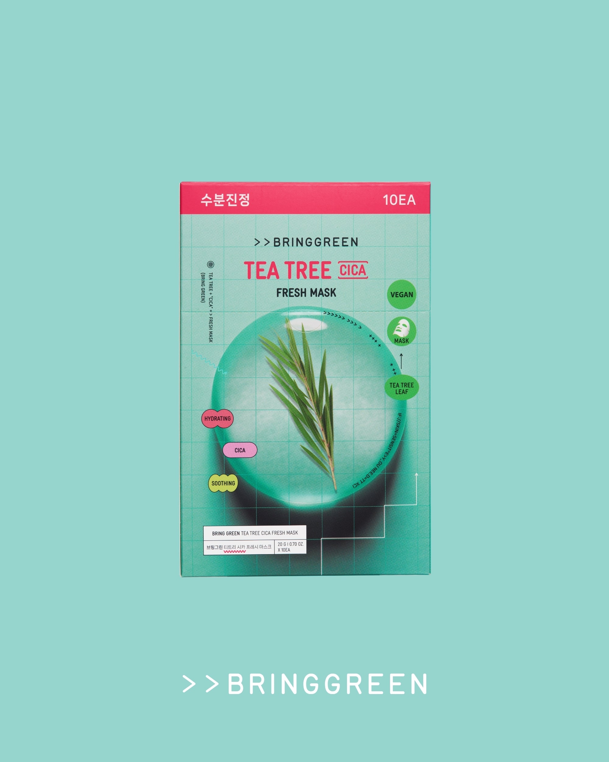 BRING GREEN Tea Tree Cica Fresh Mask