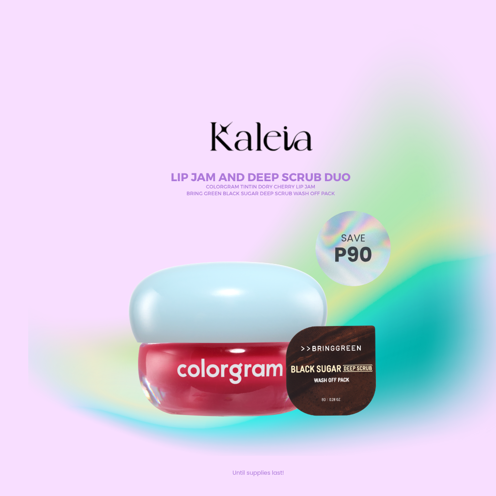 BRINGGREEN Black Sugar Deep Scrub Wash Off Pack & COLORGRAM Tintin Dory Lip Jam Bundle
