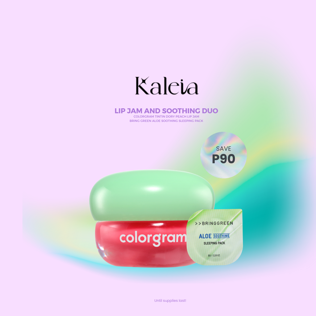 BRINGGREEN Aloe Soothing Sleeping Pack & COLORGRAM Tintin Dory Lip Jam Bundle