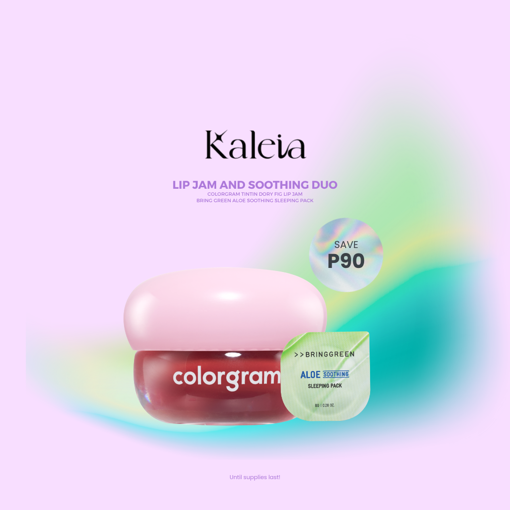BRINGGREEN Aloe Soothing Sleeping Pack & COLORGRAM Tintin Dory Lip Jam Bundle