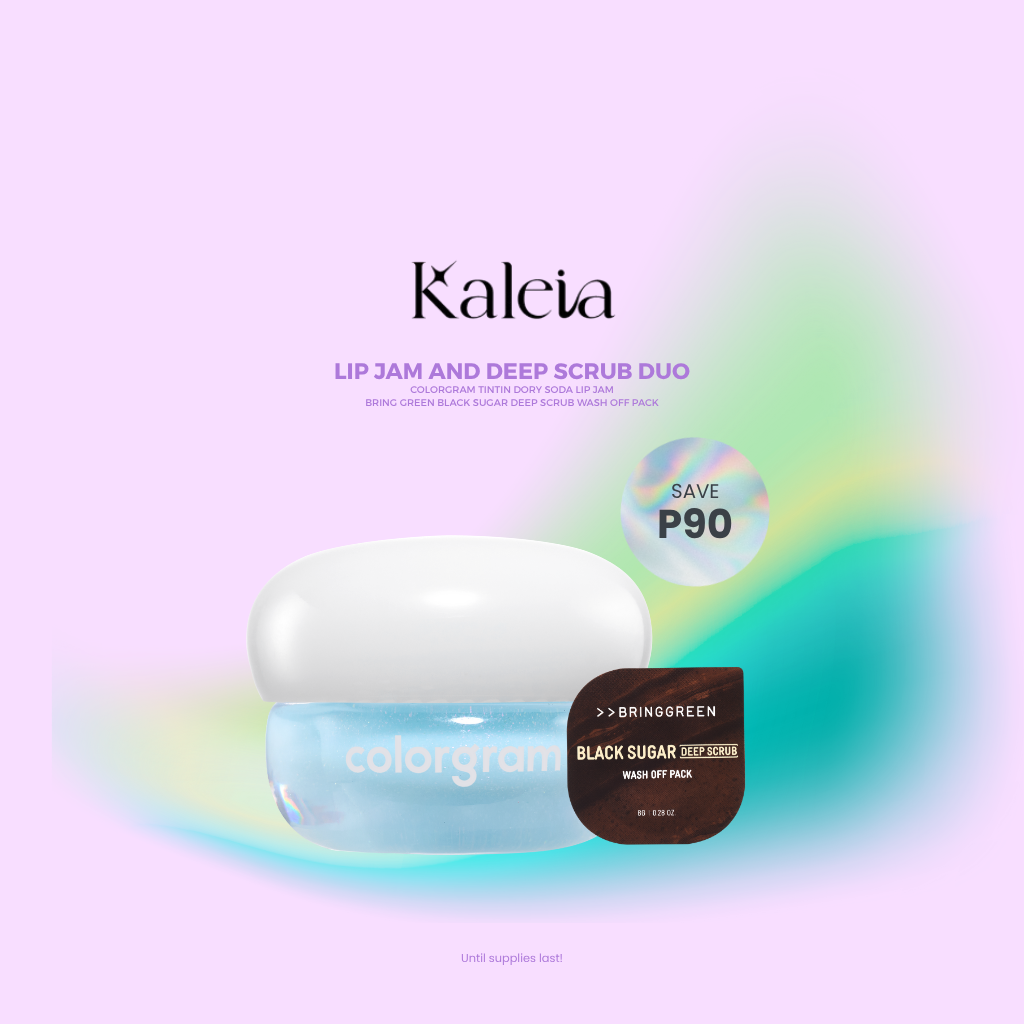 BRINGGREEN Black Sugar Deep Scrub Wash Off Pack & COLORGRAM Tintin Dory Lip Jam Bundle
