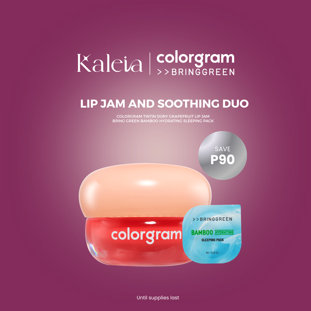 BRINGGREEN Bamboo Hydrating Sleeping Pack & COLORGRAM Tintin Dory Lip Jam Bundle