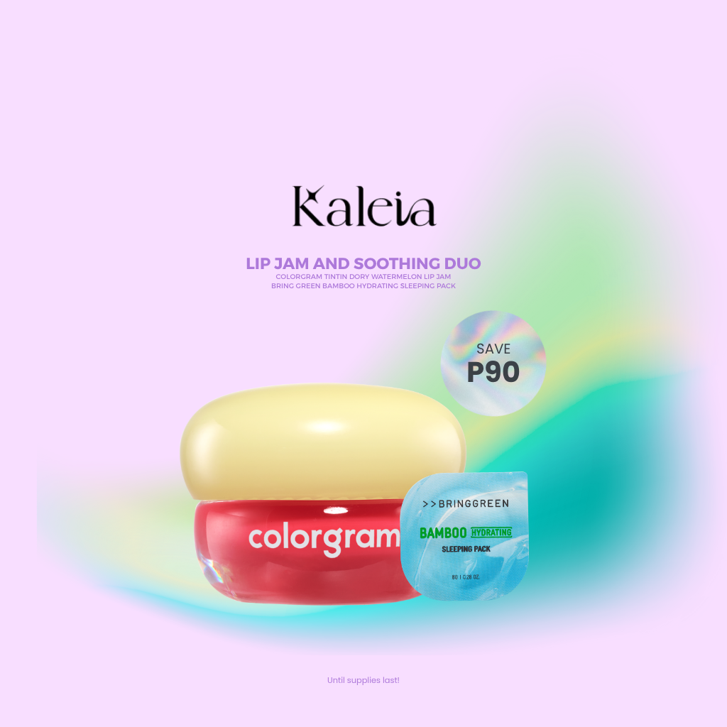 BRINGGREEN Bamboo Hydrating Sleeping Pack & COLORGRAM Tintin Dory Lip Jam Bundle