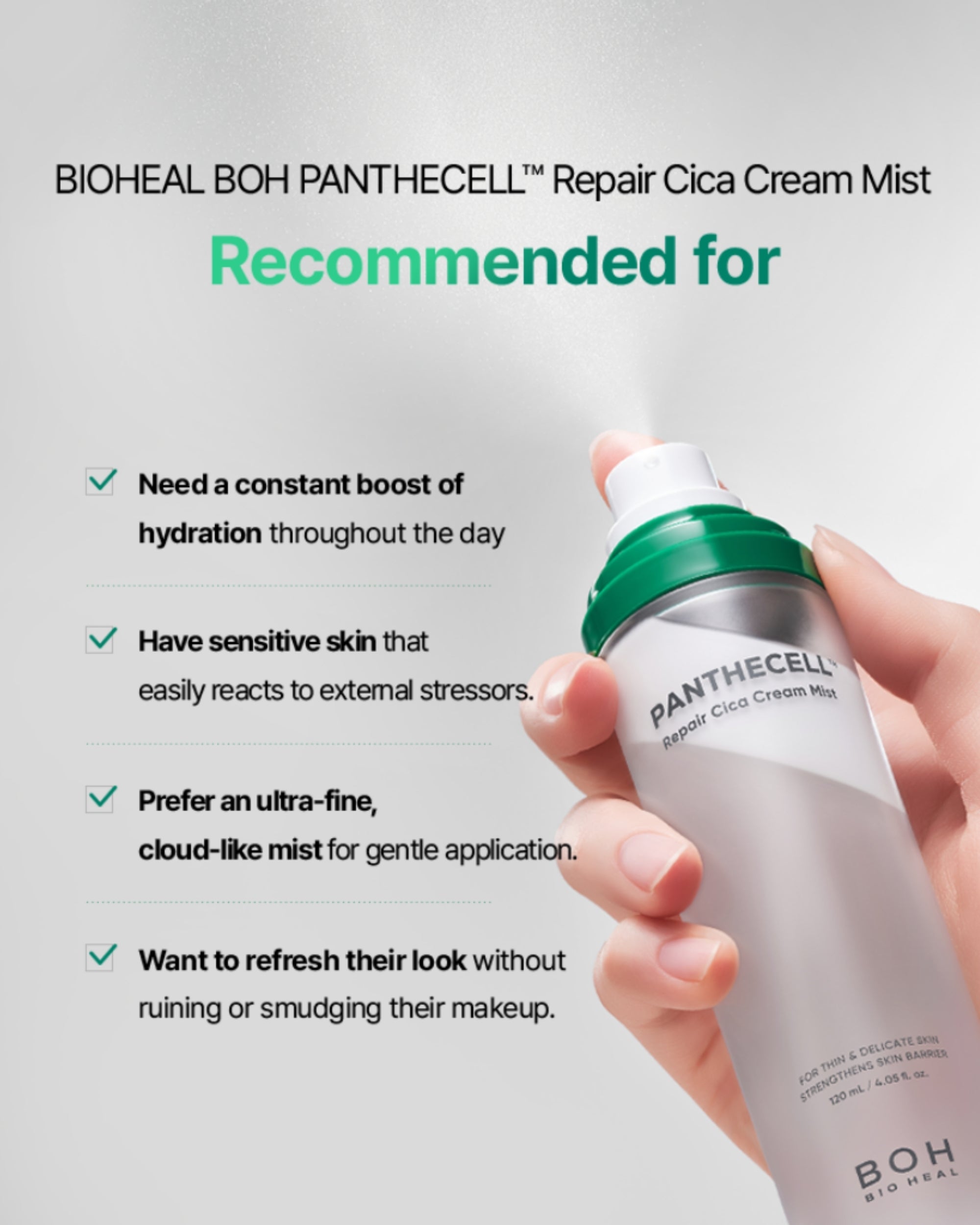 BIOHEAL BOH Panthecell Repair Cica Cream Mist 120ml