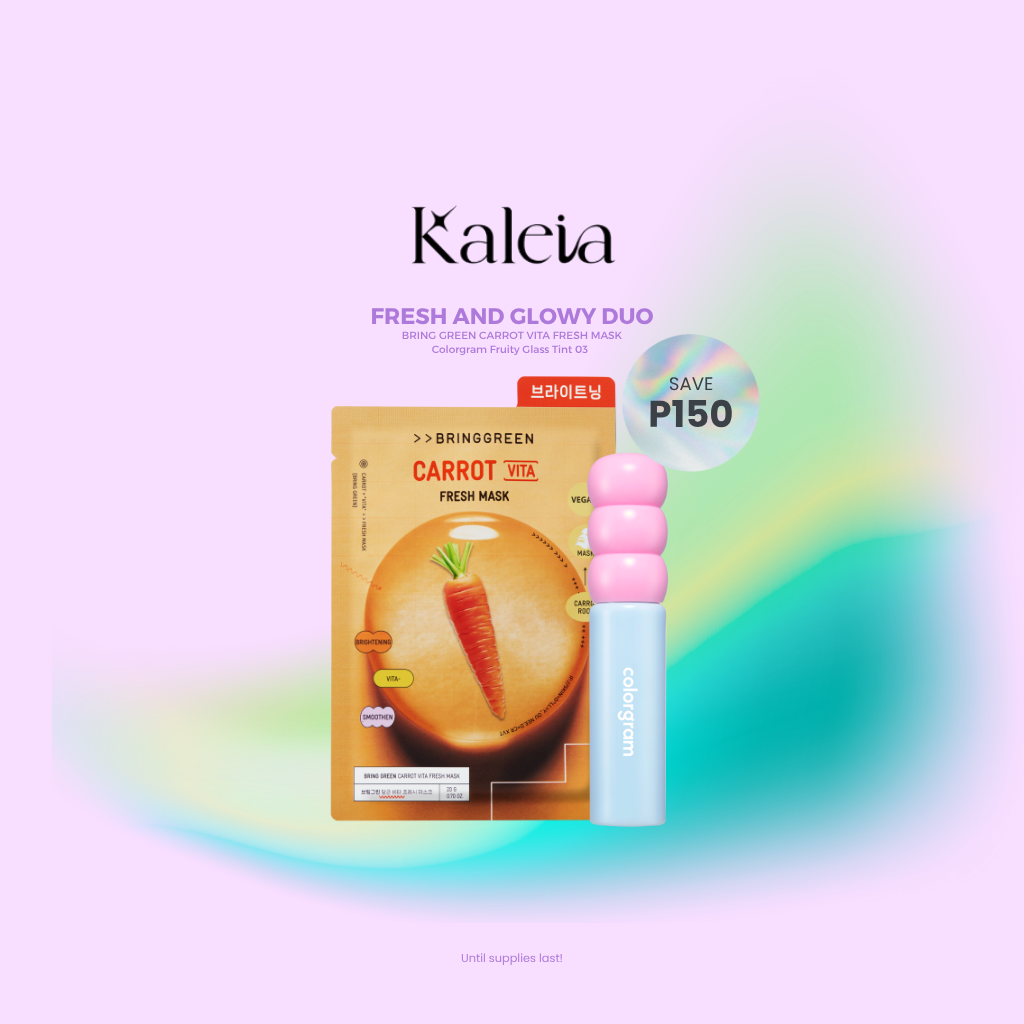 BRING GREEN Carrot Vita Fresh Mask & COLORGRAM Fruity Glass Tint Bundle