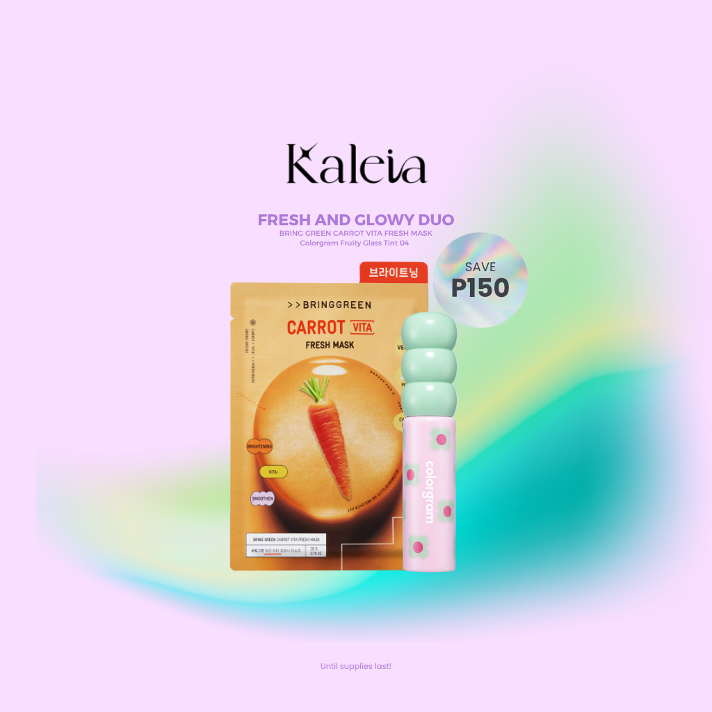 BRING GREEN Carrot Vita Fresh Mask & COLORGRAM Fruity Glass Tint Bundle