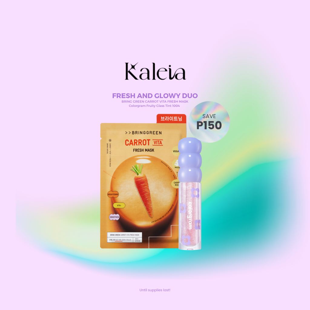 BRING GREEN Carrot Vita Fresh Mask & COLORGRAM Fruity Glass Tint Bundle