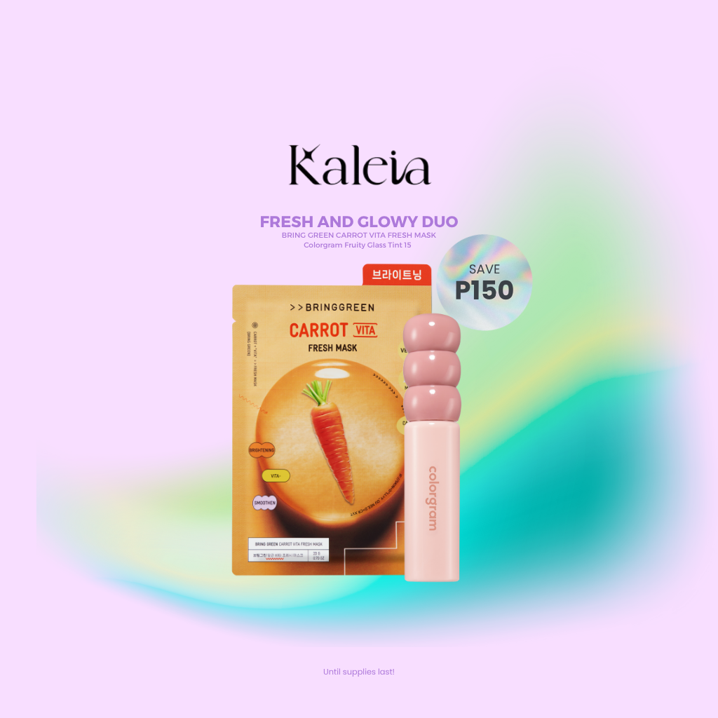 BRING GREEN Carrot Vita Fresh Mask & COLORGRAM Fruity Glass Tint Bundle