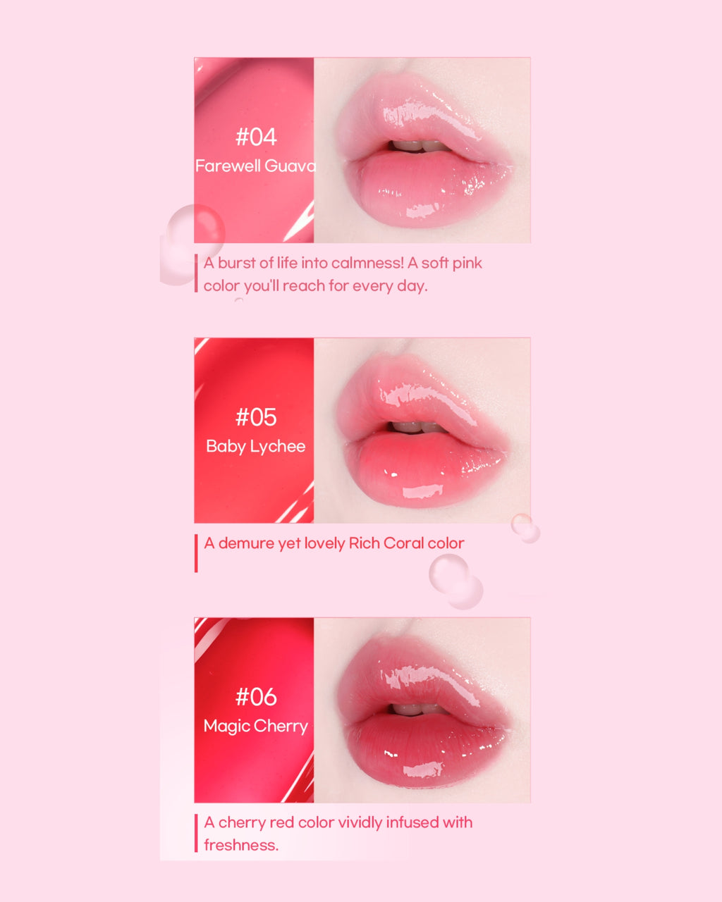 COLORGRAM Fruity Glass Gloss (2.8g) | Long-lasting Glossy Lip Tint