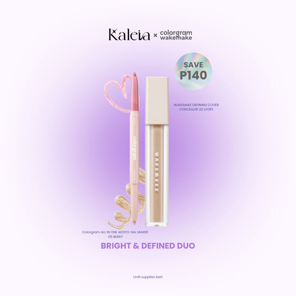 COLORGRAM Aegyo-sal Maker #05 Berry & WAKEMAKE Concealer #20 Ivory Bundle