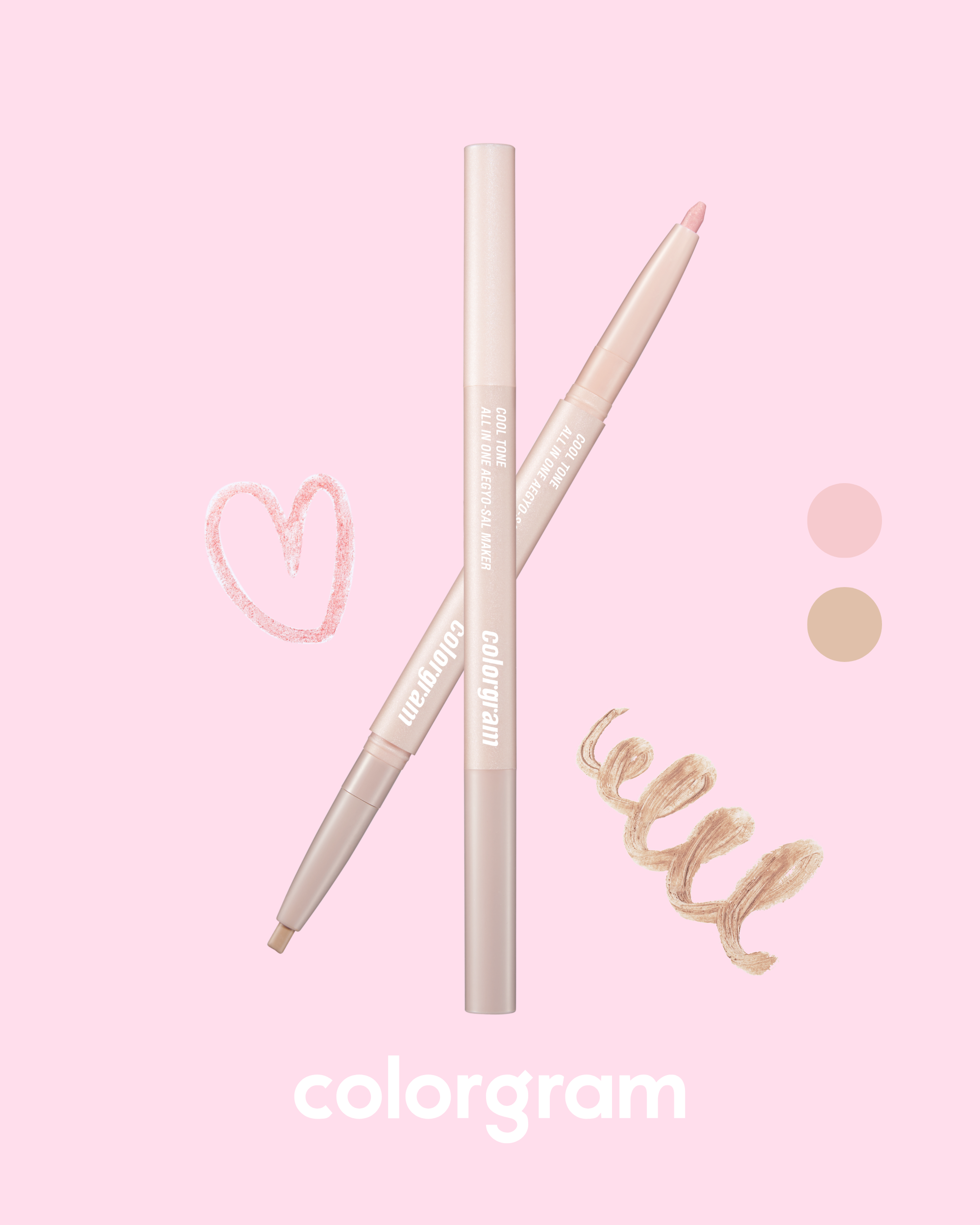 COLORGRAM All-in-One Aegyo-sal Maker | 2-in-1 Pen Highlighter & Shadow