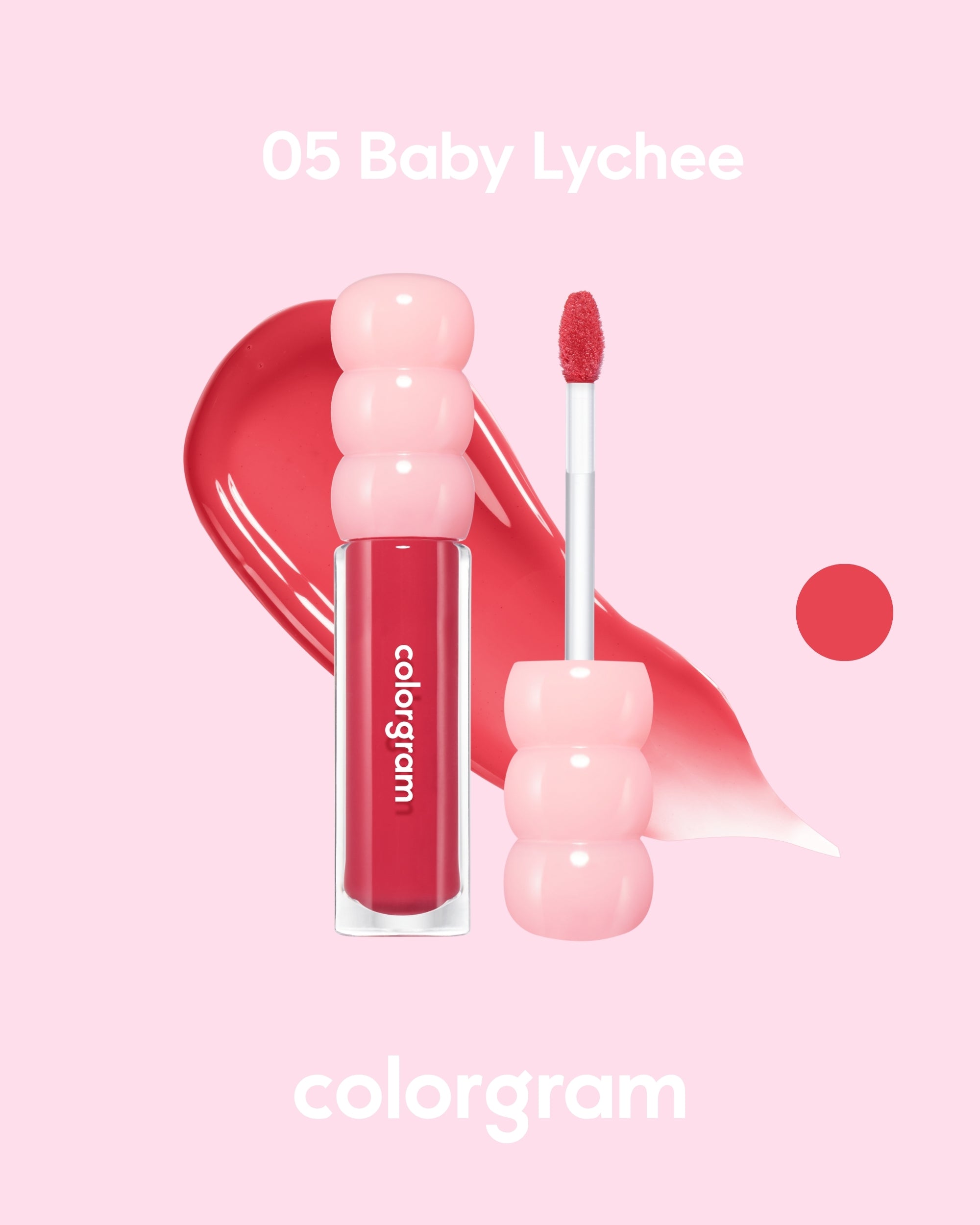 COLORGRAM Fruity Glass Gloss (2.8g) | Long-lasting Glossy Lip Tint