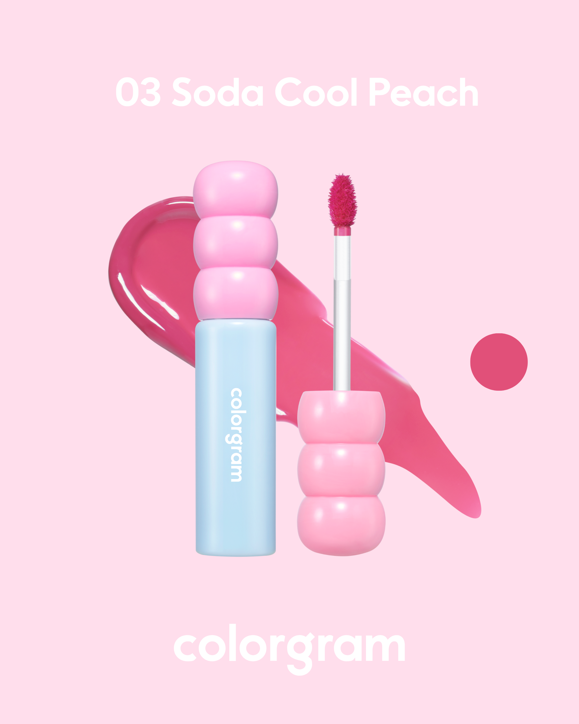 COLORGRAM Fruity Glass Tint (2.8g) | Long-lasting Glass Lip Tint