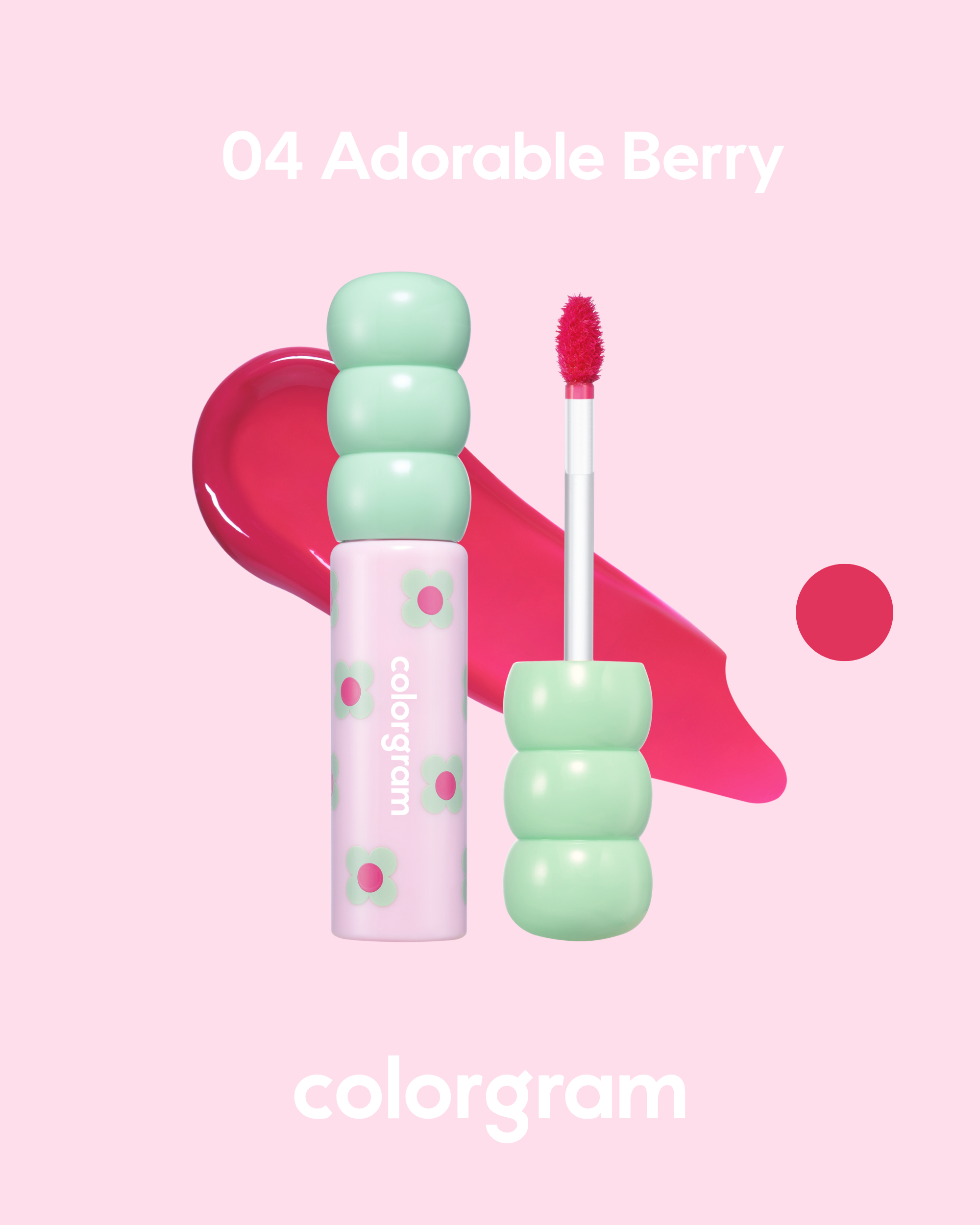COLORGRAM Fruity Glass Tint (2.8g) | Long-lasting Glass Lip Tint