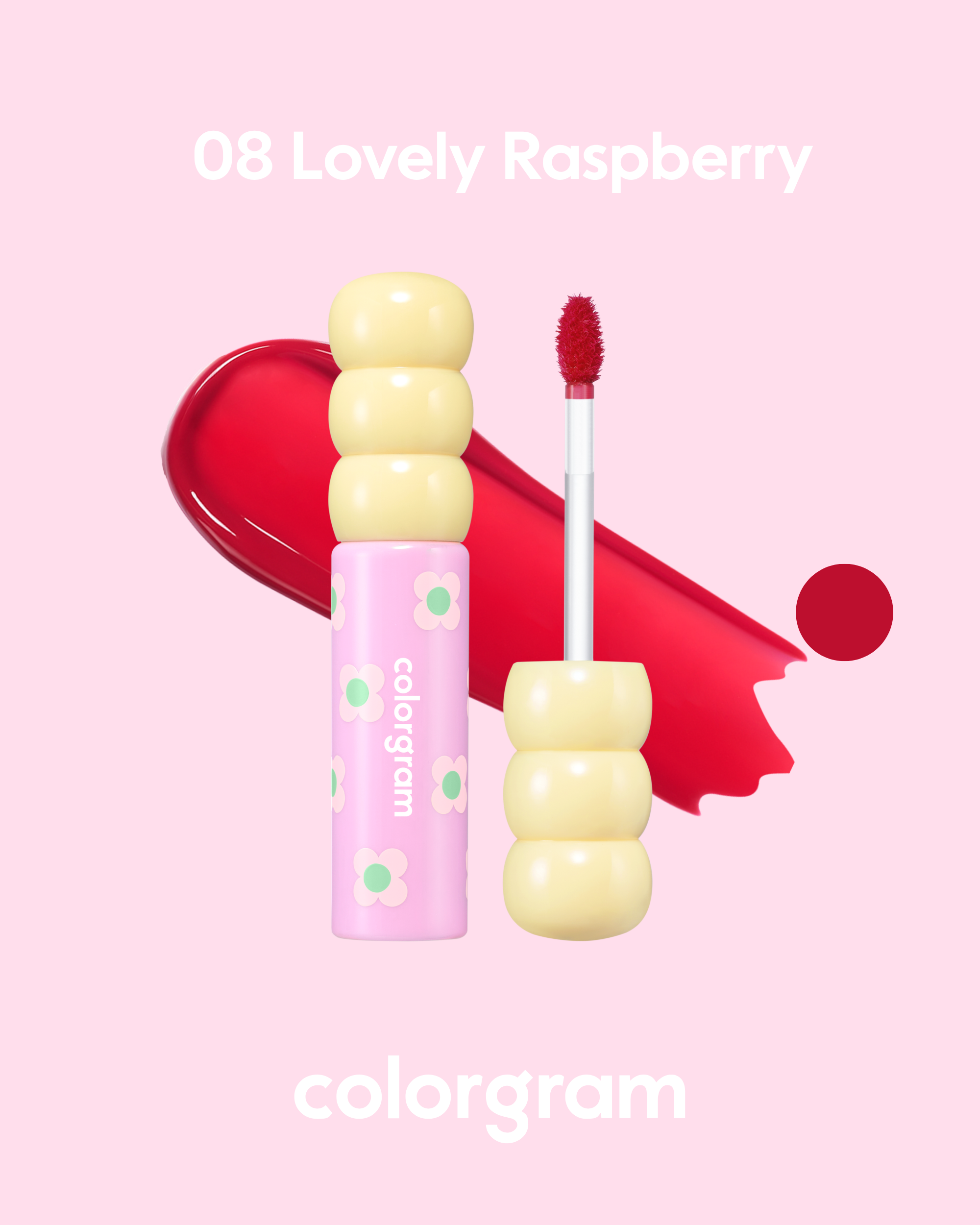 COLORGRAM Fruity Glass Tint (2.8g) | Long-lasting Glass Lip Tint