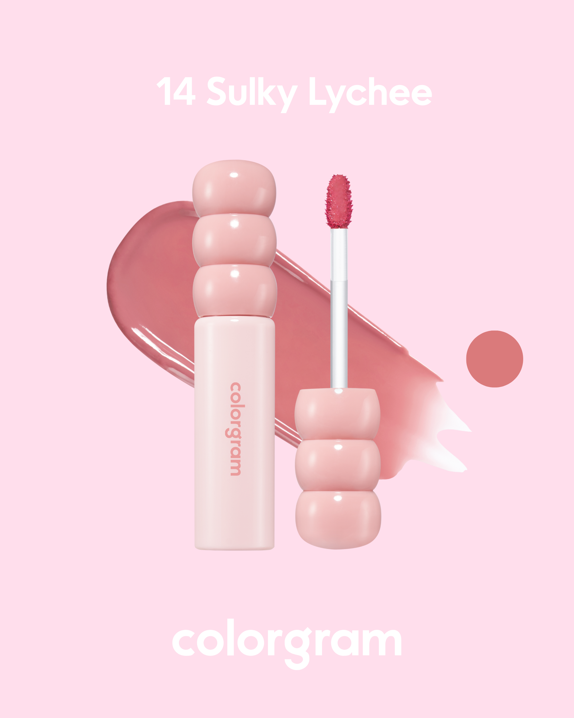 COLORGRAM Fruity Glass Tint (2.8g) | Long-lasting Glass Lip Tint