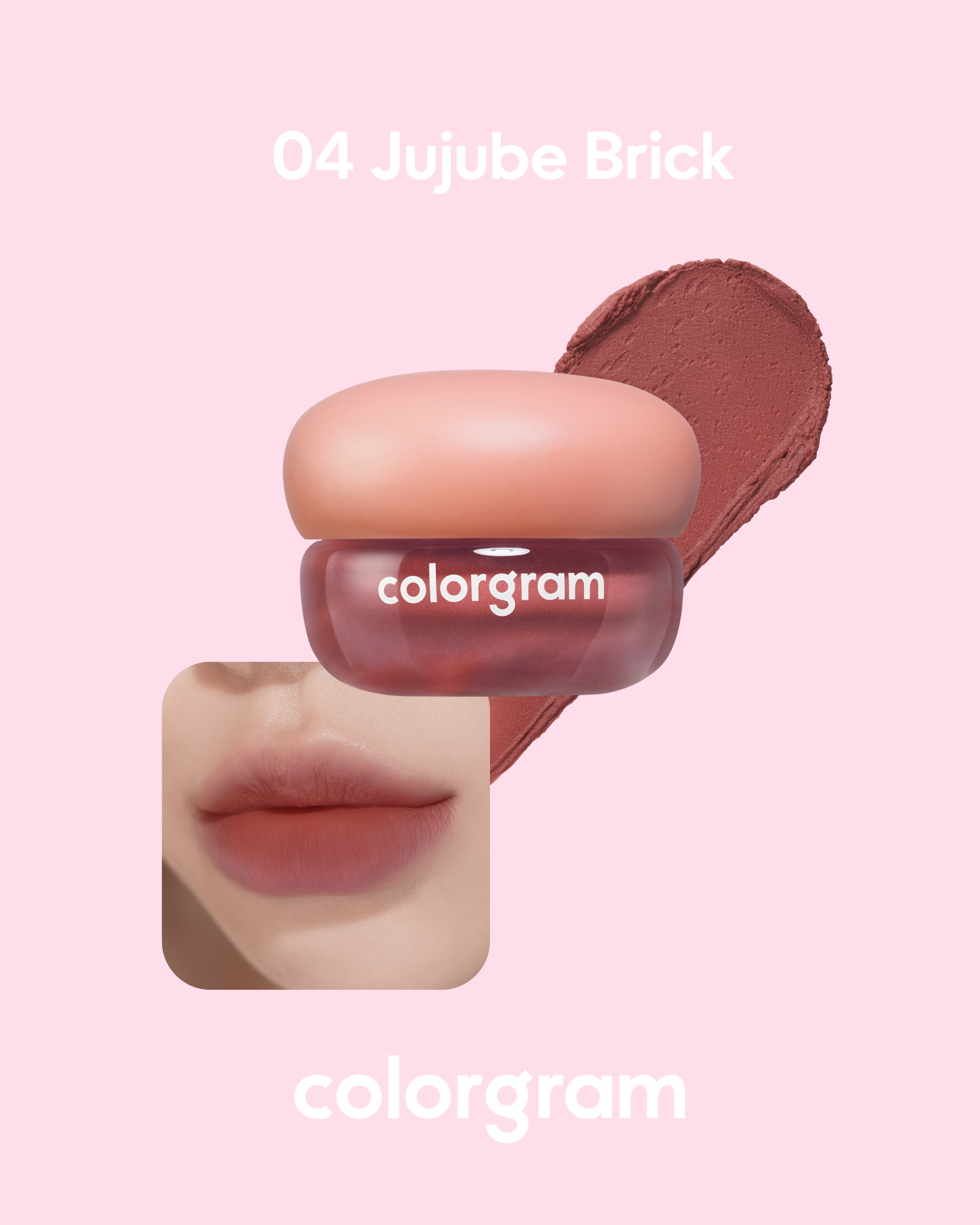 COLORGRAM Tintin Dory Blur Jam (3.5g) | 2-in-1 Blurring Lip & Cheek Cream