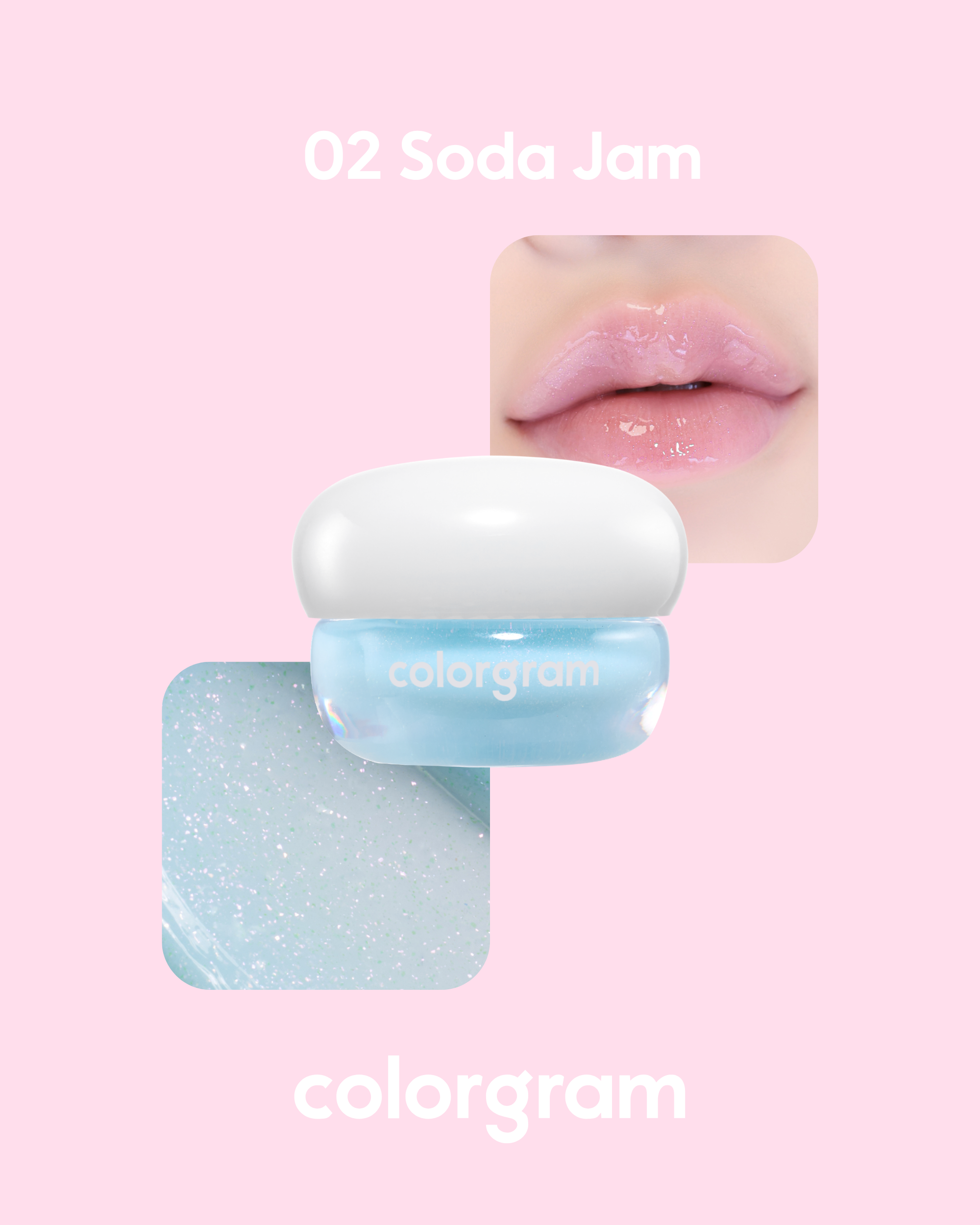 COLORGRAM Tintin Dory Lip Jam (3.5g) | Hydrating Vibrant Lip Jam