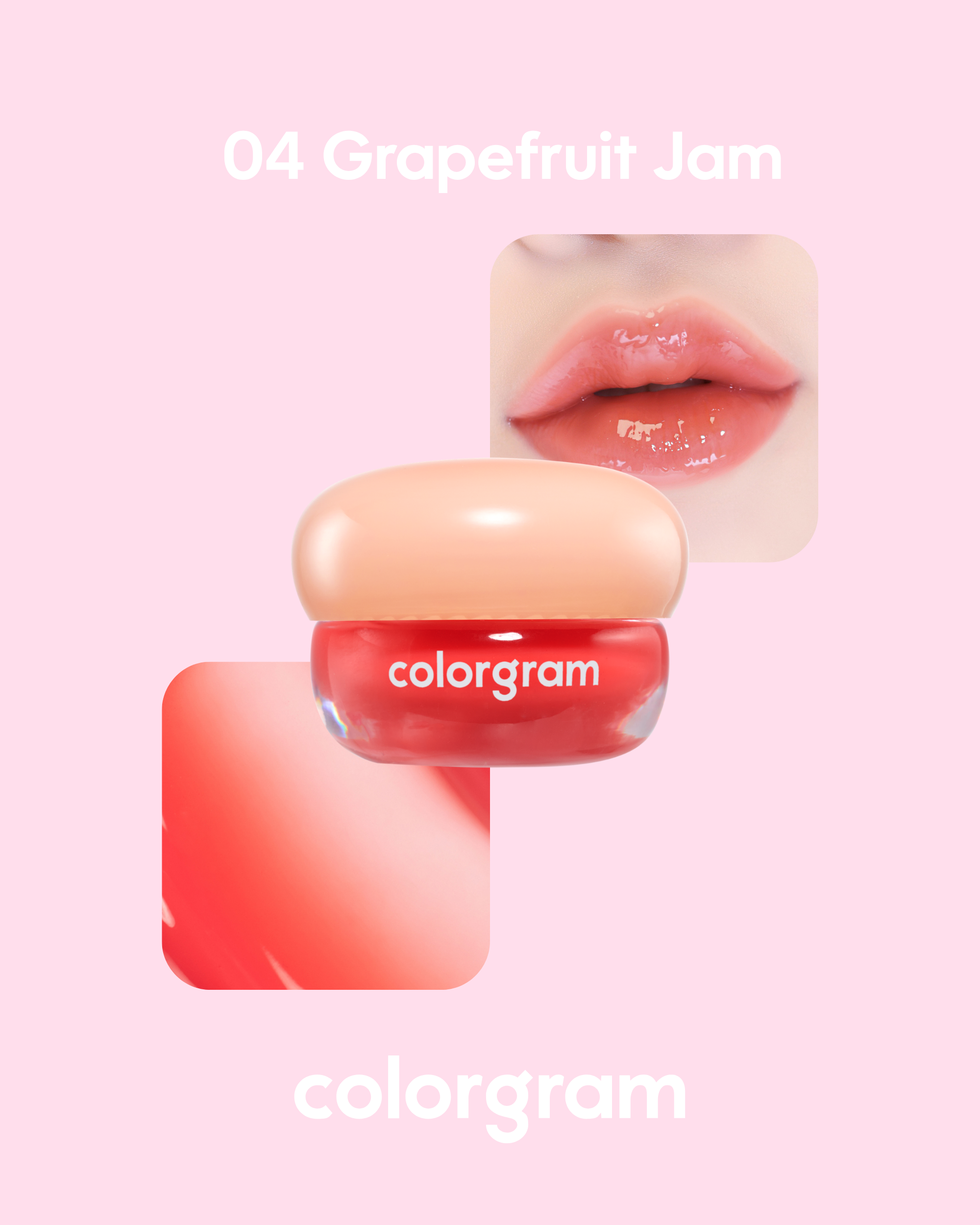 COLORGRAM Tintin Dory Lip Jam (3.5g) | Hydrating Vibrant Lip Jam