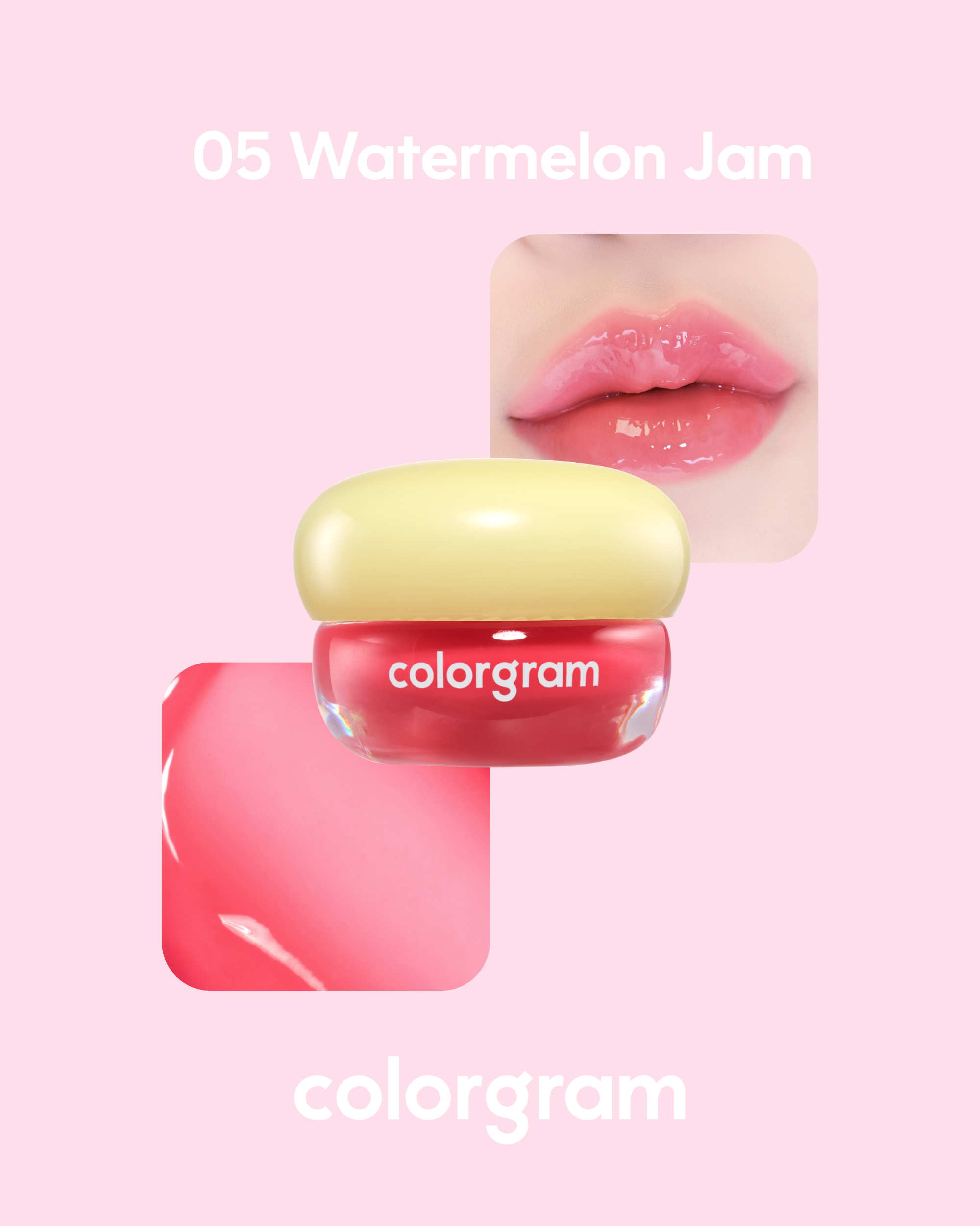 COLORGRAM Tintin Dory Lip Jam (3.5g) | Hydrating Vibrant Lip Jam