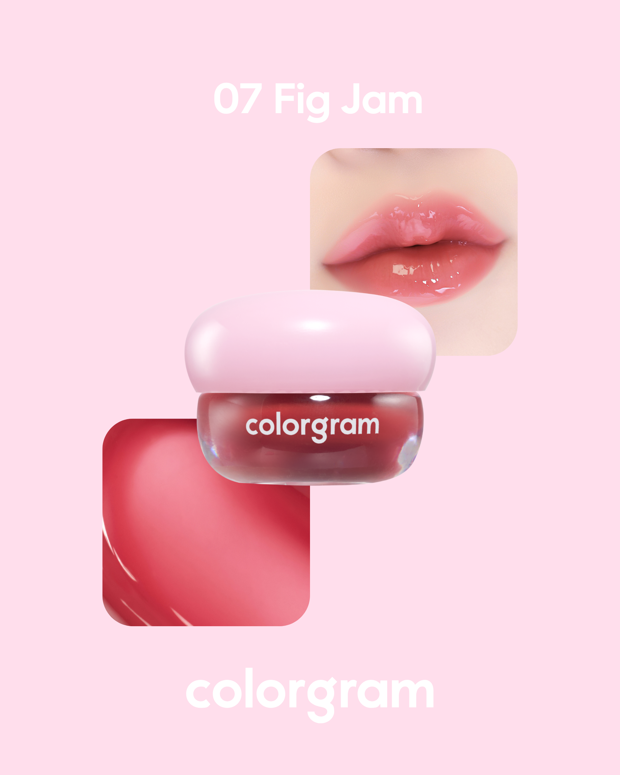 COLORGRAM Tintin Dory Lip Jam (3.5g) | Hydrating Vibrant Lip Jam