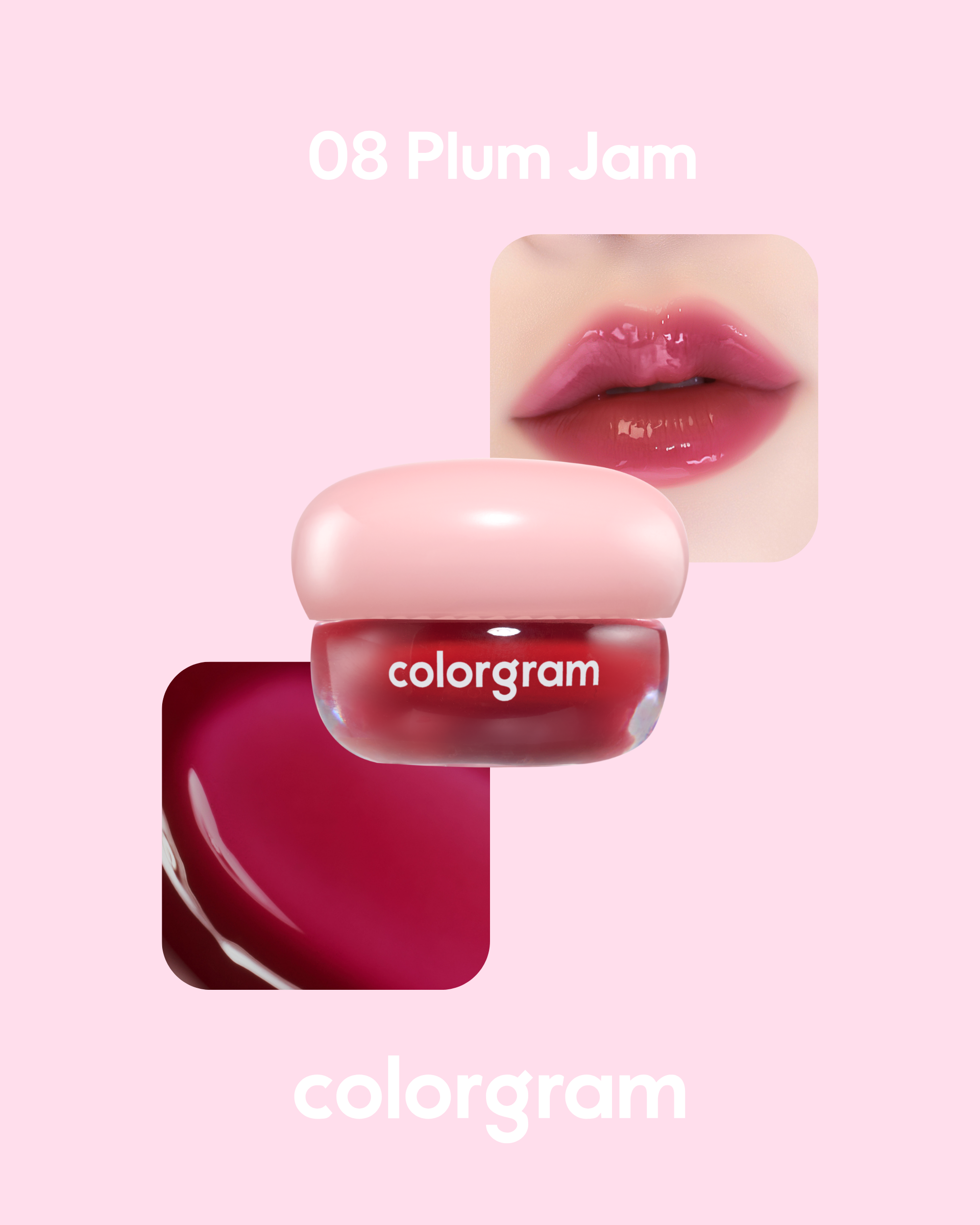COLORGRAM Tintin Dory Lip Jam (3.5g) | Hydrating Vibrant Lip Jam