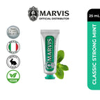 Marvis Whitening Mint 85ml + Classic Strong Mint 25ml + Aquatic Mint 25ml