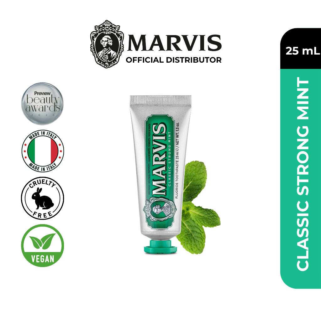 Marvis Whitening Mint 85ml + Classic Strong Mint 25ml + Aquatic Mint 25ml