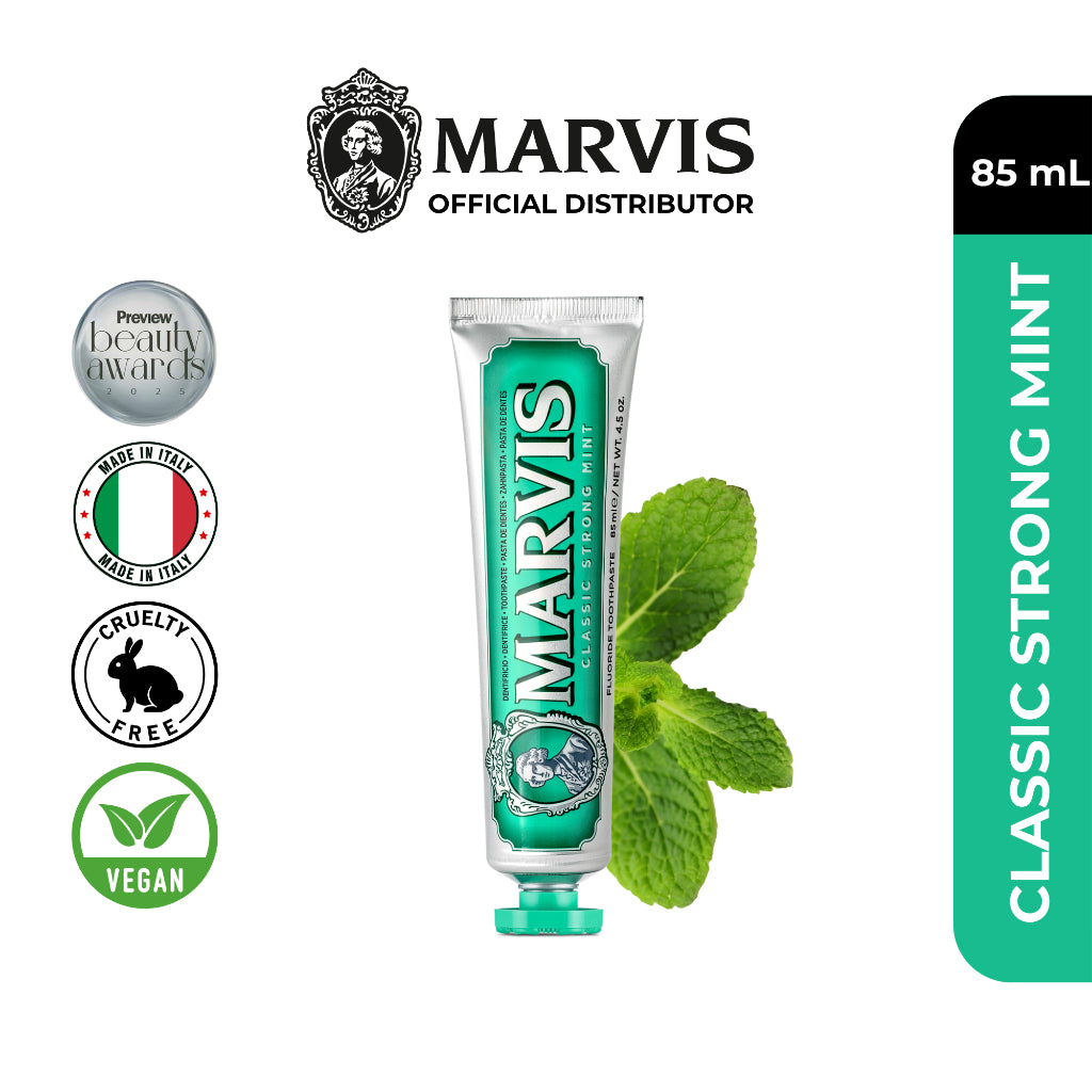Marvis Classic Strong Mint 85ml + Aquatic Mint 25ml + Ginger Mint 25ml