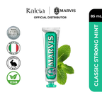 Marvis Classic Strong Mint Fluoride Toothpaste 85mL + Aquatic Mint 85mL + Amarelli Licourice 25mL