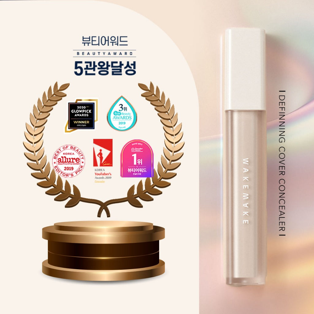 WAKEMAKE Defining Cover Concealer (6g) | Long-Lasting Full Coverage
