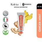Marvis Jasmine fluoride Toothpaste 85mL + Amarelli Licorice 85mL + Ginger Mint 25mL