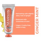 Marvis Ginger Mint Fluoride Toothpaste 25mL