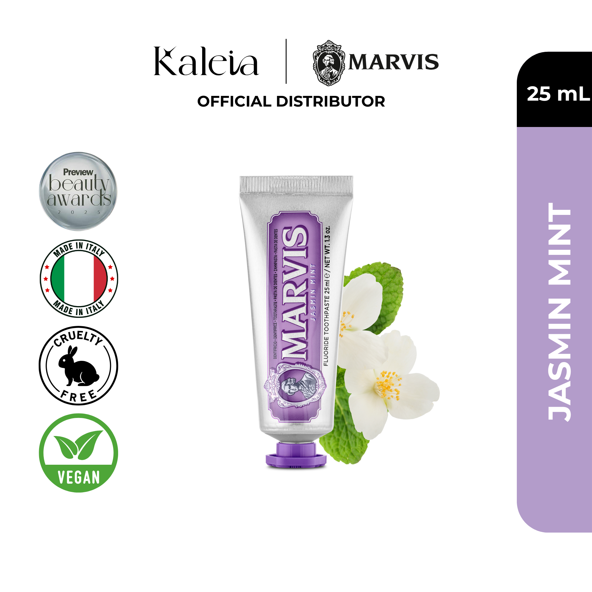 Marvis Jasmin Mint Fluoride Toothpaste 25mL