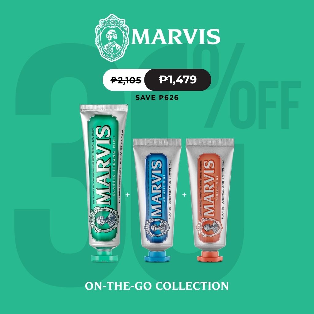 Marvis Classic Strong Mint 85ml + Aquatic Mint 25ml + Ginger Mint 25ml