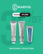 MARVIS Whitening Mint 85ml + Smokers Whitening 85ml + Aquatic Mint 25ml
