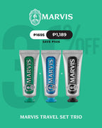 Marvis Amarelli Licorice 25ml + Aquatic Mint 25ml + Classic Strong Mint 25ml