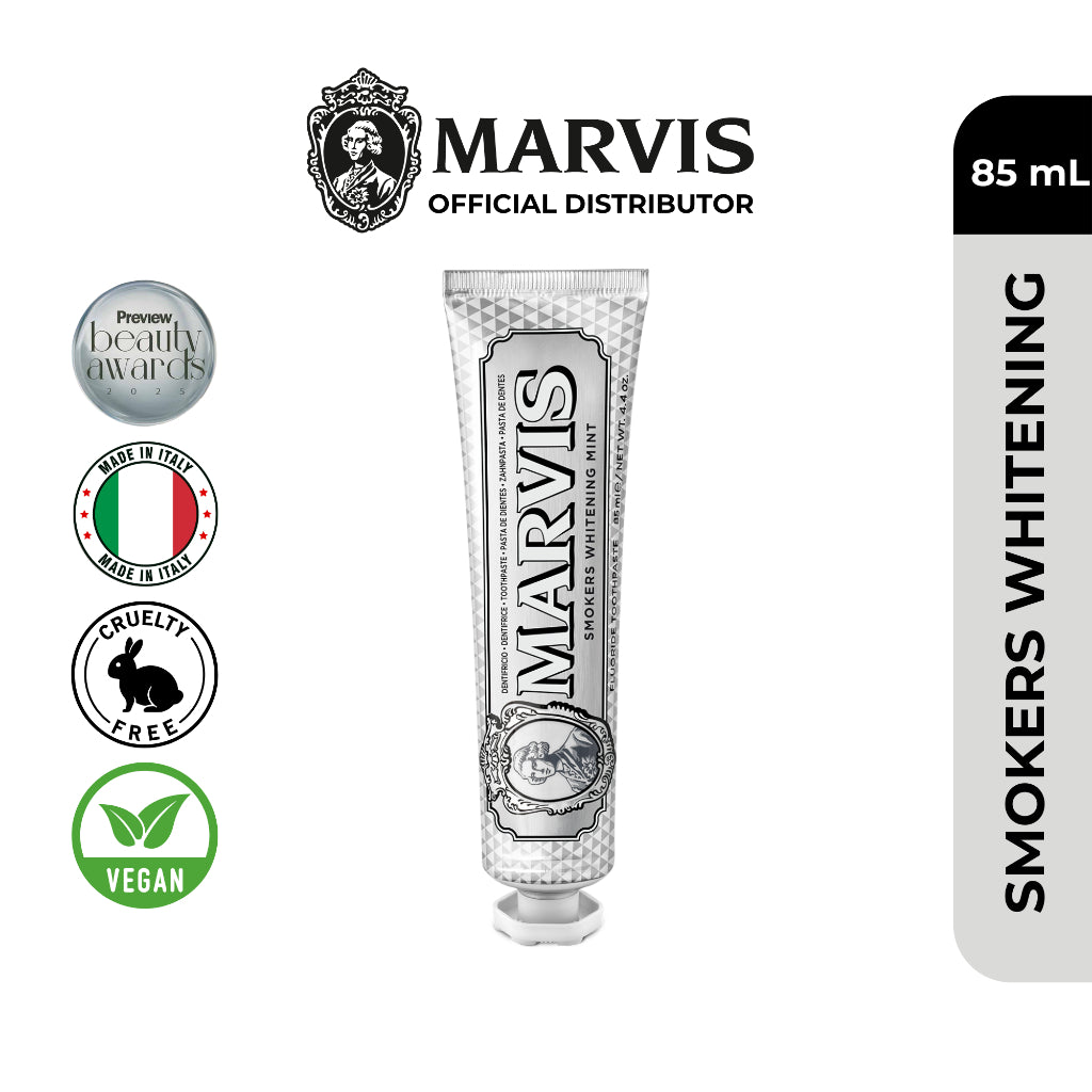 Marvis Whitening Mint 85ml + Smokers Whitening 85ml + Aquatic Mint 25ml