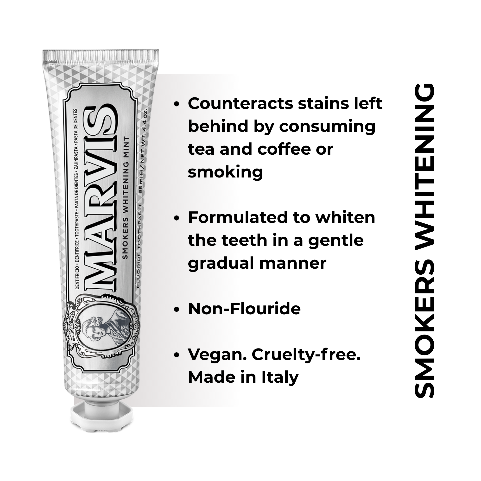 Marvis Smokers Whitening Mint Fluoride Toothpaste  85mL