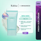 BRING GREEN Tea Tree Cica Fresh Sun Cream for Acne-Prone Skin and UV Protection (50ml)