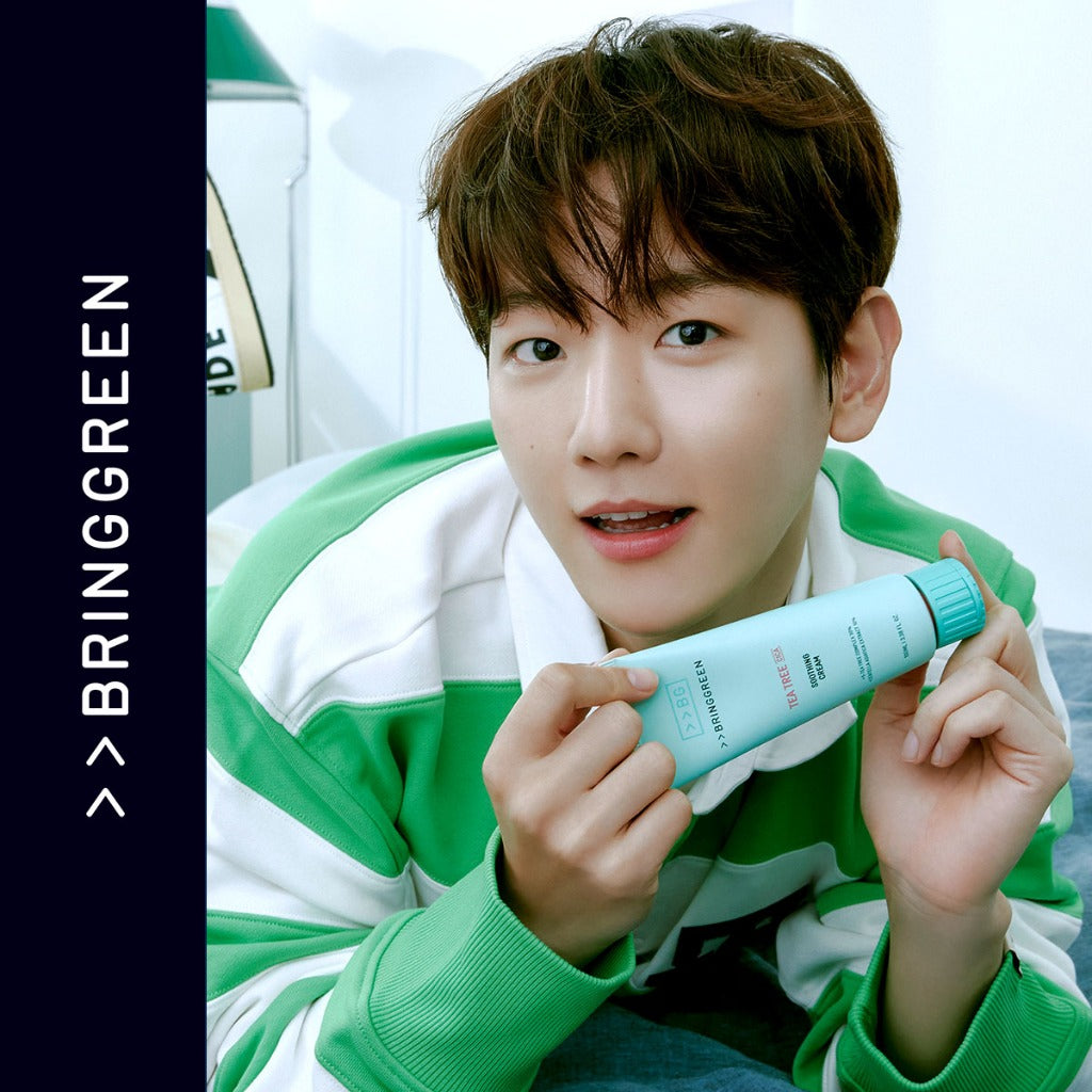 BRING GREEN Tea Tree Cica Soothing Cream for Sensitive/Acne-Prone Skin (100ml)