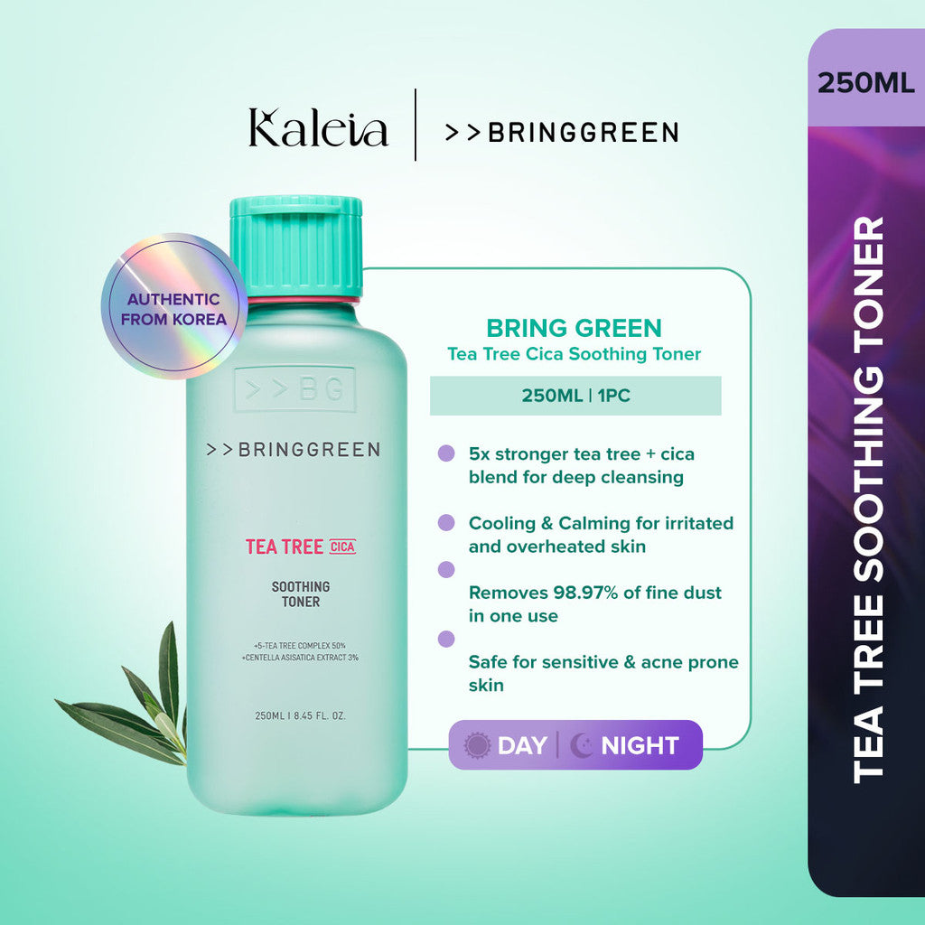 BRING GREEN Tea Tree Cica Trouble Soothing Toner for Sensitive/Acne-Prone Skin (250ml)