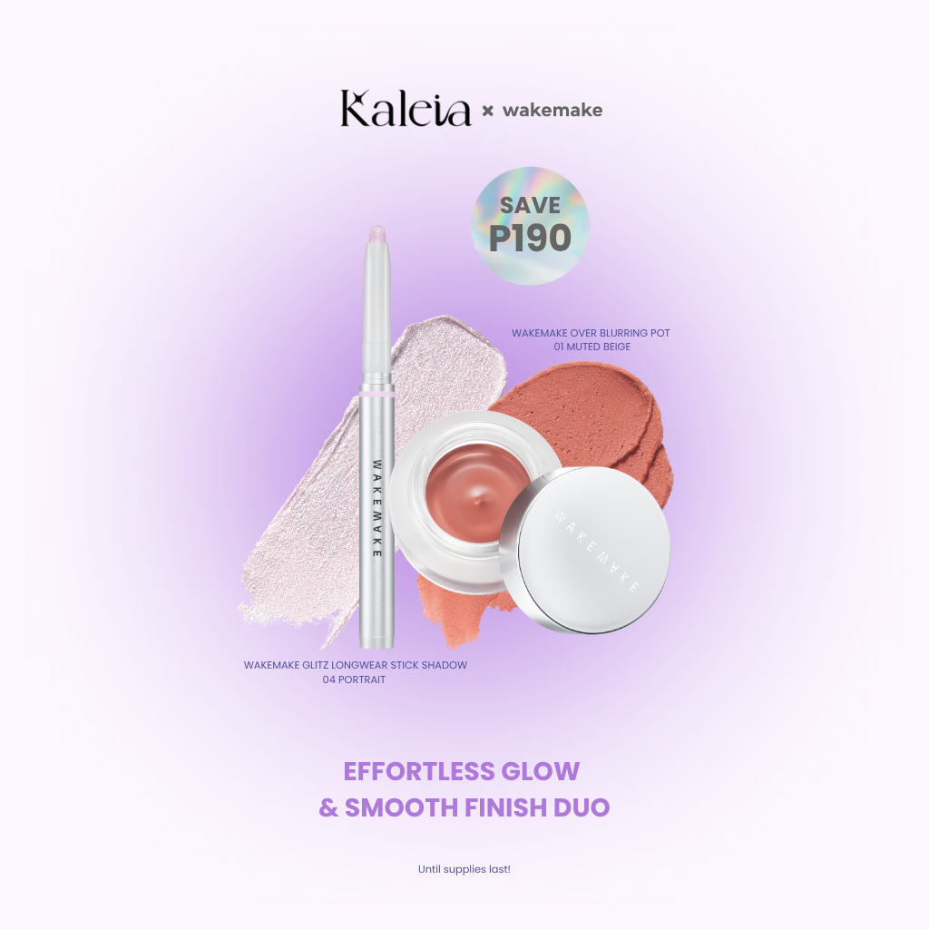 WAKEMAKE Stick Shadow #04 Portrait & Over Blurring Pot #01 Muted Beige Bundle